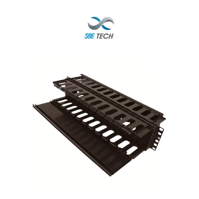SBE Tech SBE-OH2URD organizador de cables Pared Bandeja de cables Negro 1 pieza(s) image 2