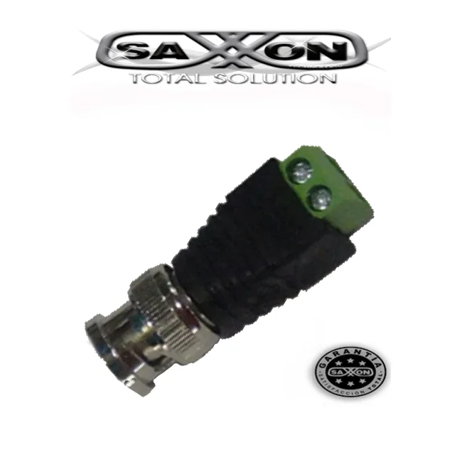 SAXXON PSUBR14 - Bolsa de 10 conectores BNC macho con terminales tipo tornillo