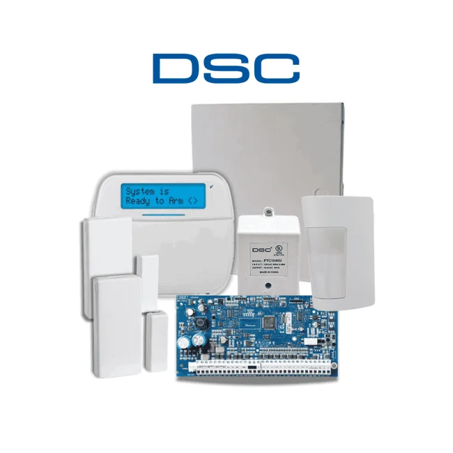 DSC NEO-RF-LCD-SB - Paquete NEO con 32 Zonas/ Panel HS2032/ Teclado Alfanumérico HS2LCDRF9 N / Gabinete GMX003 / 2 Contactos Inalámbricos PG9303 / 1 Detector de Movimiento PGP9914 / Transformador/Sin Batería/