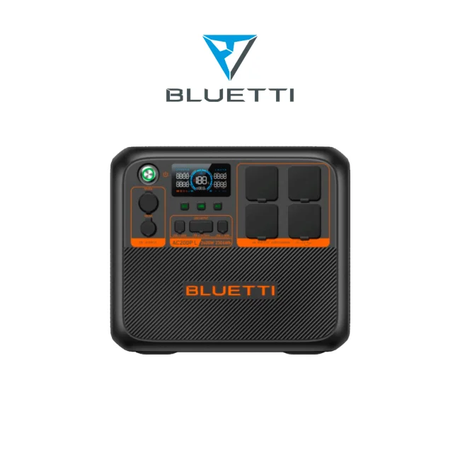 BLUETTI AC200PL - Estación de energía portátil / 2400 W - 2304 Wh / Tecnología LiFePo4 / 3500 ciclos / modo Power Lifting / Carga mediante panel solar