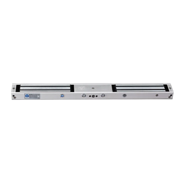 YLI YM180NDLED - Cerradura Magnética Doble con Indicador Led para Control de Acceso / Interior / Fuerza de Sujeción 180 Kg o 350 Lbs por lado / Compatible con Soporte MBK180NDZL y MBK180U image 2