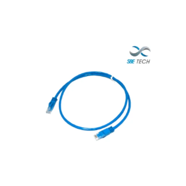 SBE TECH SBE-PCC61.0M-BL28 - Patch cord cat. 6 / DIAMETRO REDUCIDO 28 AWG / con bota inyectada color azul, 1 metro