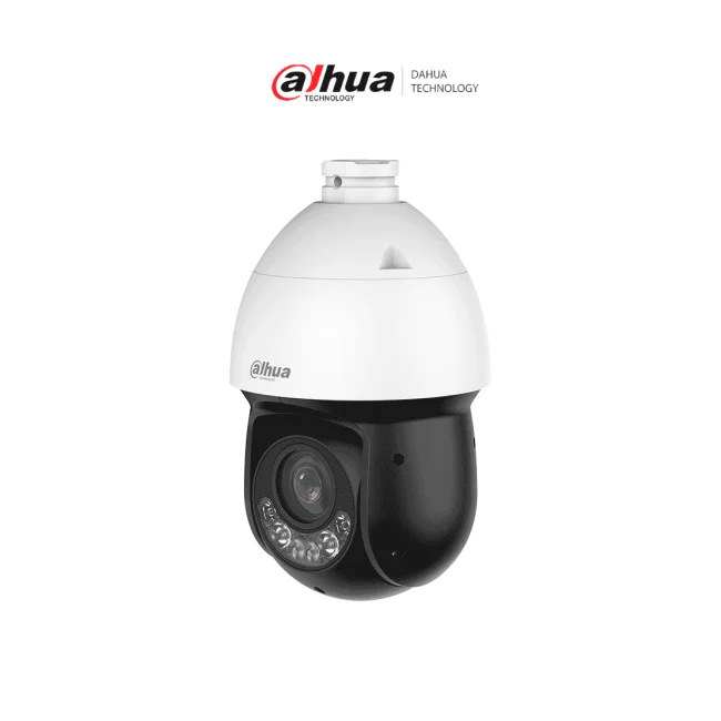 DAHUA  DH-SD4D425MB-HNR- Cámara IP PTZ de 4MP/25x/ IR 100/ 50m luz cálida/ WizSense, detección facial/ Autotracking/ AcuPick/ Protección perimetral/ Iluminador dual Inteligente/SMD 4.0, WDR real, E/S de audio y alarmas/ ranura MicroSD/ IP67/PoE/