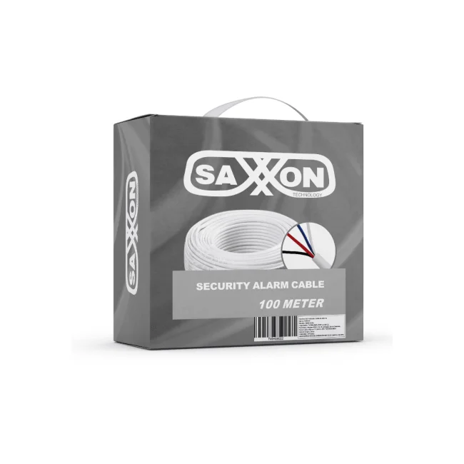SAXXON OWAC4100J - Cable de alarma / 4 Conductores / CCA/ Calibre 22  AWG / 100 Metros / Recomendable para control de acceso / Videoportero / Audio / Reforzado image 2