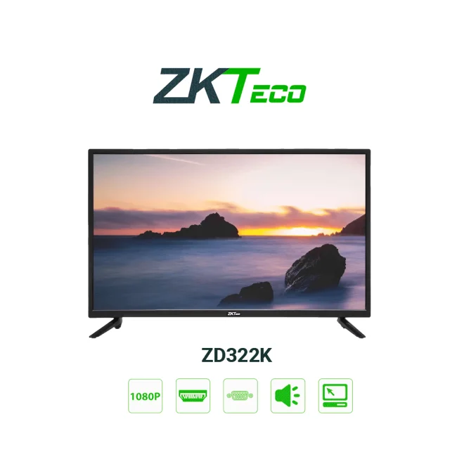 ZKTeco ZD32-2K monitor de computadora 81.3 cm (32") 1920 x 1080 Pixeles Full HD LED Plata