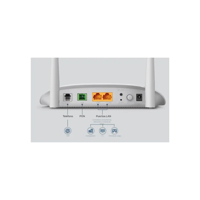 TP-Link XN020-G3V router inalámbrico Gigabit Ethernet Banda única (2,4 GHz) Blanco image 4