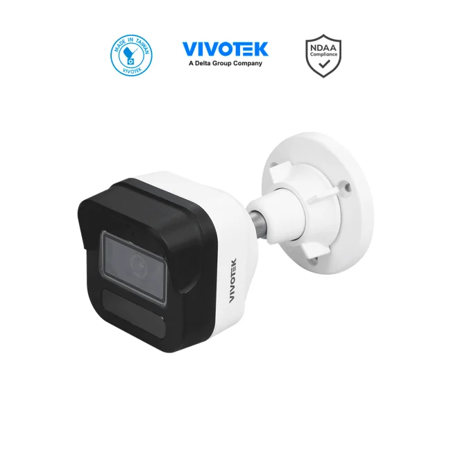VIVOTEK IB9380-HV-V2 - Cámara IP bullet exterior 5 MP, H.265, Lente fijo 2.8mm, Smart IR 30m, WDR Pro, IA Smart Search, Microfono integrado, Ciberseguridad Trend Micro, Ranura MicroSD, IP66/IK10, NDAA, ONVIF
