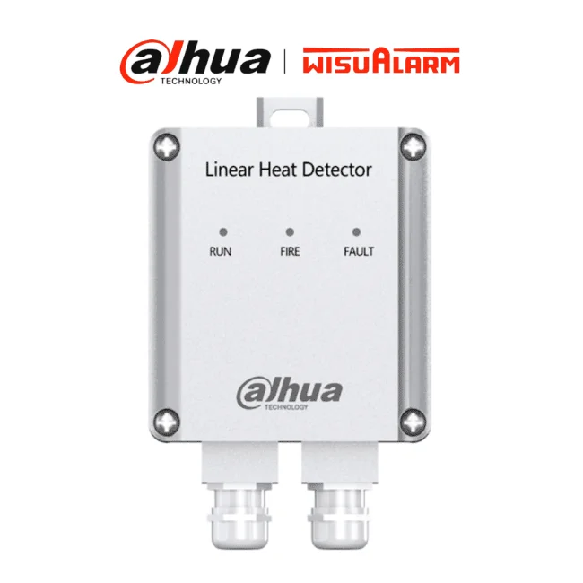 DAHUA WISUALARM DHI-HY-LD413A-I - Unidad adaptadora para sistema de detección de calor mediante cable lineal, Trabaja en conjunto con la terminal DHI-HY-LD413A-P, LEDs indicadores de estado, Compatible con DHI-HY-TSC-40DA-68-200