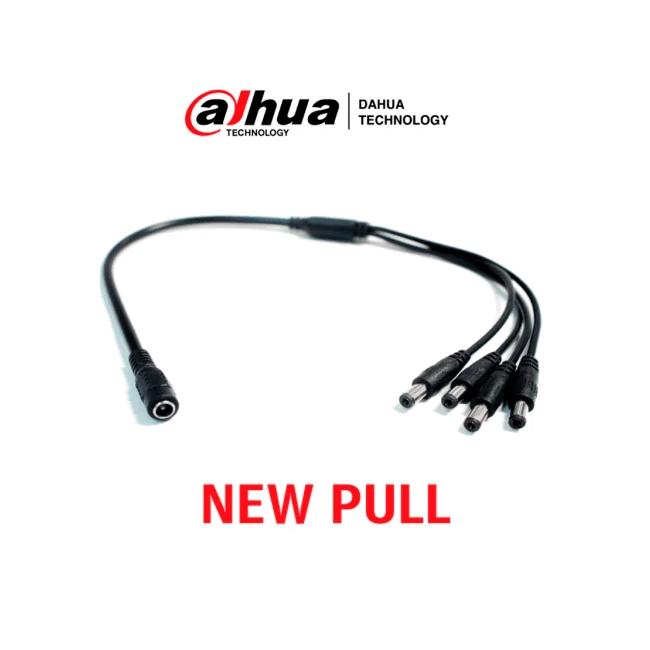 DAHUA PULPOKIT - Divisor de Energía para Camaras / 1 Entrada Hembra/ 4 Salidas Macho/ New Pull (Nuevo sin Caja)