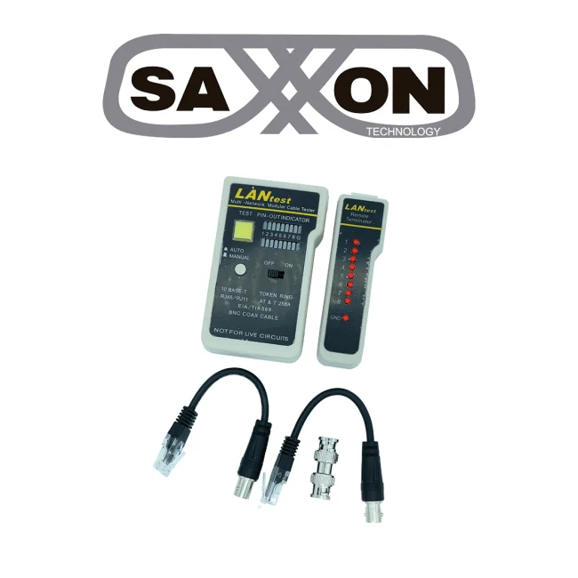 SAXXON G288 - Probador de cables / Conectores RJ45 / BNC / RJ11