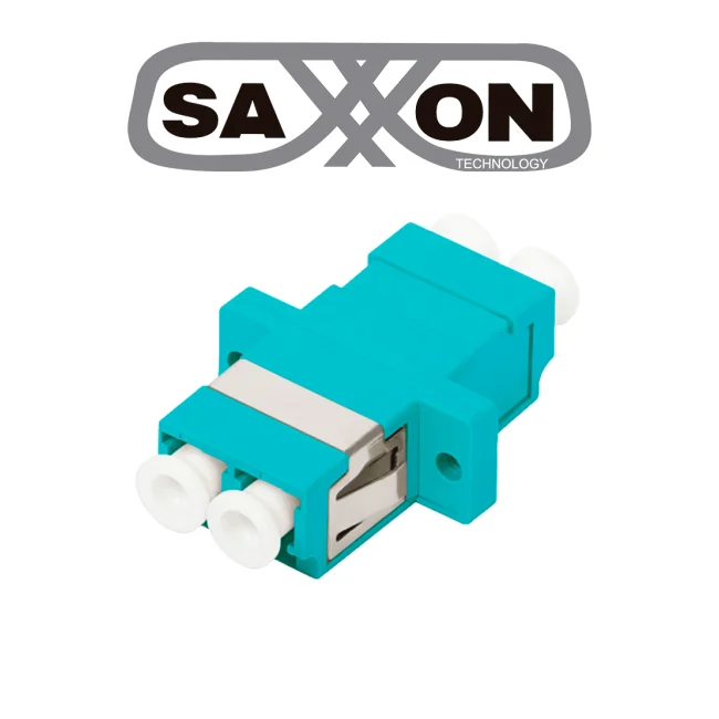 SAXXON JALC3CD - Adaptador unitario de fibra / Para LC / OM3 / AQUA / Duplex