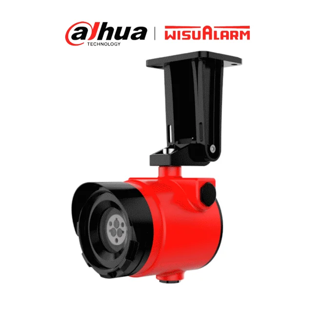 DAHUA WISUALARM DHI-HY-IF43DA-EX-GYXF - Detector de flama punto infrarrojo, RS 485, Salida de relevador, Algoritmo de procesamiento FFT, Tiempo de respuesta <10 segundos, 24 V CC