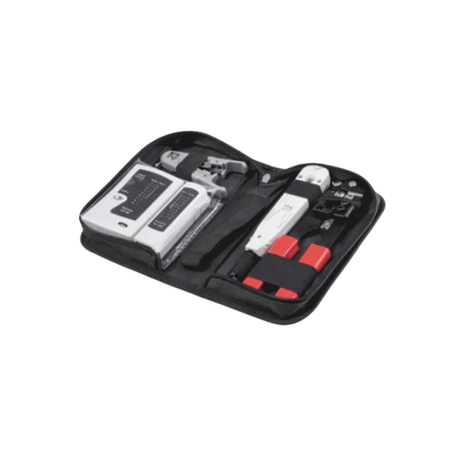 TCE LN-NET-TK-30 - Kit de Herramientas para Instalación de Redes, Probador de Cables, Ponchadoras RJ45, Pinza de Impacto y Pelacables UTP/STP image 2