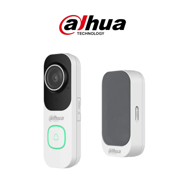 DAHUA DH-VDKP01-WG - Kit Timbre Inteligente Inalámbrico, Wifi 2.4 Ghz, Cámara de 4MP, Compatible con DMSS, Ranura Micro SD /