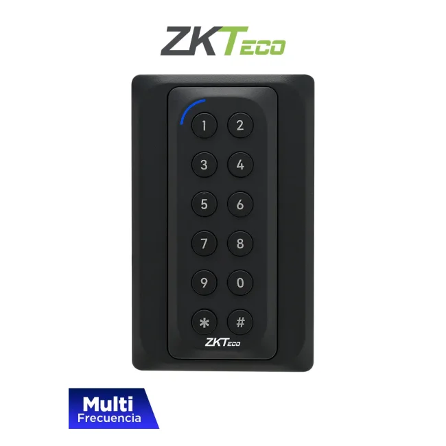 ZKTECO KR902S - Lector Esclavo de Tarjetas  ID 125 Khz y Mifare 13.56 MHz/  IP65/  Wiegand 26/ LED Indicador de Estado
