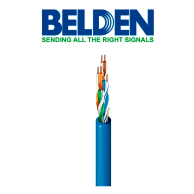 BELDEN 1583A0061000 - Cable UTP / 4 Pares / Categoria 5E / 24  AWG / 305 Metros / 100% Cobre / Color azul/