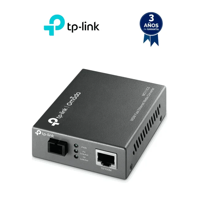 TP-Link MC112CS convertidor de red 100 Mbit/s Modo único Negro image 2