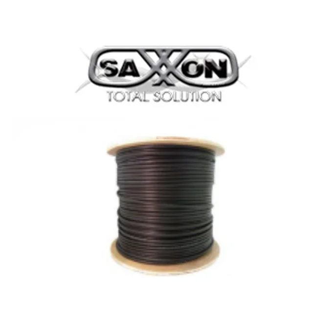 SAXXON OFTPCAT6COPEXT - Bobina de Cable FTP Cat6 100% Cobre/ 305 Metros/ Blindado/ Color Negro/ Uso Exterior/ Ideal para Cableado de Redes de Datos y Video/ Cert ISO9001/ UL / RoSH/ image 3
