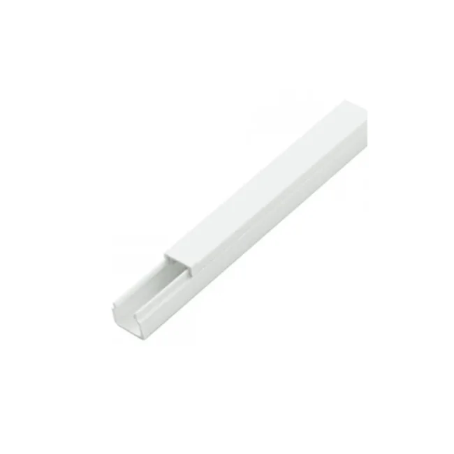 SBE TECH SBE-1112 - Canaleta plástica / PVC / Una vía / Alto 1.1 cm, Ancho 1.2 cm, Largo 2 metros
