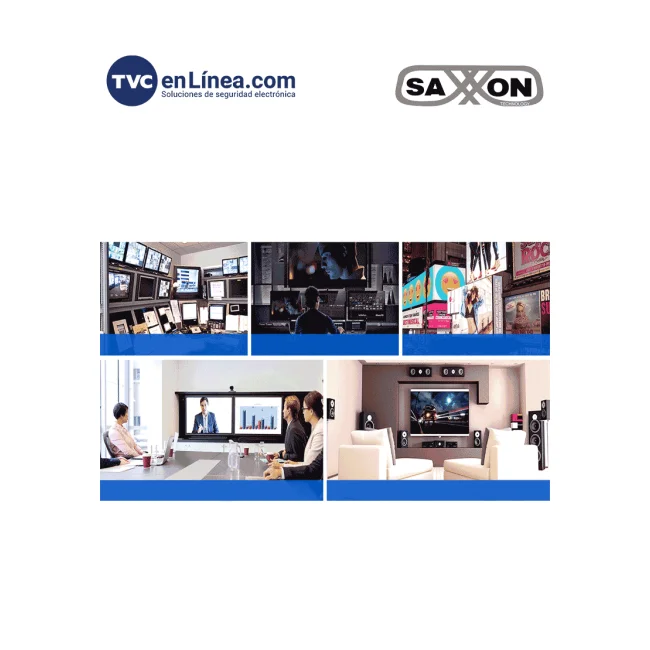 SAXXON LKV223 - Kit extensor de video HDMI/ Resolucion 1080P/ 60 Hz/ Hasta 70 metros con Cat6/ 6A/ 7  Cero latencia/ Loop HDMI/ Soporta HDR/ Infra rojo de 2 vías/ Salida de audio/ image 2