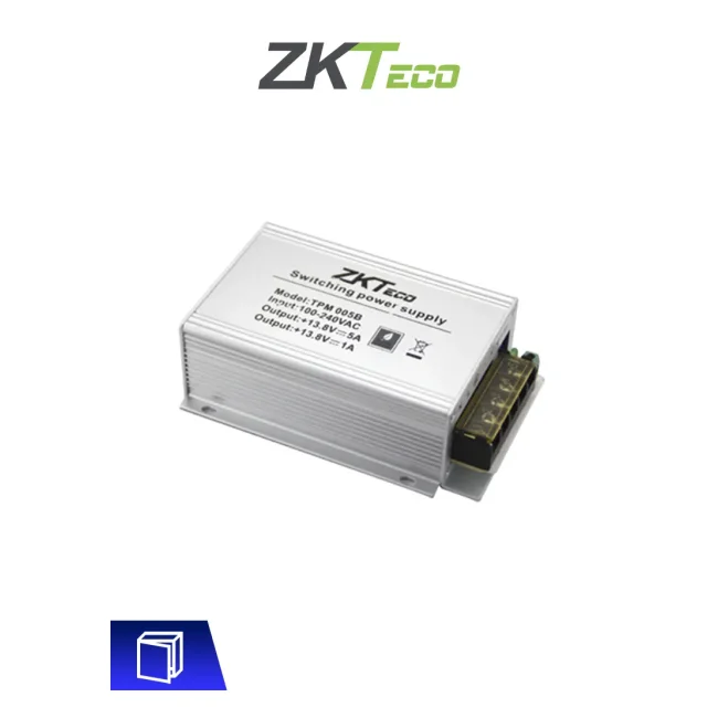 ZKTECO TPM005B - Fuente de Poder para Gabinete ZKTECO GABMET ZKT065003  / 110V de Entrada / 12V de Salida / Compatible con Paneles InBio