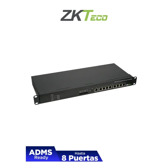 ZKTECO INBIOPC800 -  Control de acceso profesional PoE hasta 8 puertas / 4,000 huellas /  40,000 tarjetas RFID / 200,000 eventos /  Se requiere modulo DE10 para su funcionamiento ZKT0720026
