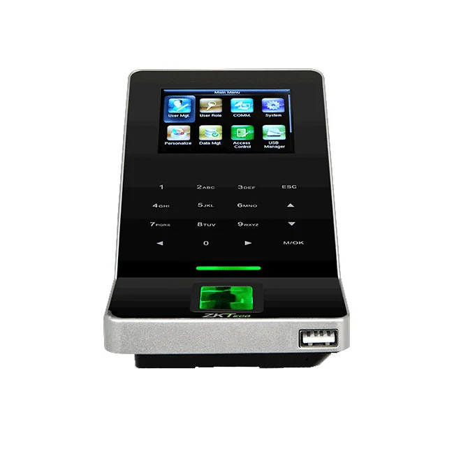 ZKTECO F22Mifare - Control de Acceso y Asistencia / 3000 Huellas / 5000 Tarjetas Mifare / Teclado Táctil / Sensor de Huella BIO ID / Conexión TCPIP / WiFi / ADMS Gratis image 2