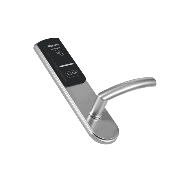 ZKTECO LH3000R - Cerradura Derecha para Hotel con Tecnología Mifare 13.56 MHz, Compatible con Puertas de 40 a 55 mm de Grosor, 2 Pestillos de Seguridad, Fabricada en Acero Inoxidable, Capacidad de Registro de 224 Eventos image 2