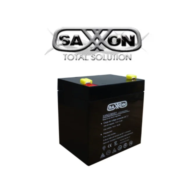 SAXXON CBAT45AH- Bateria de respaldo de 12 volts libre de mantenimiento y facil instalacion / 4.5 AH/ Compatible DSC/ CCTV/ Acceso image 2