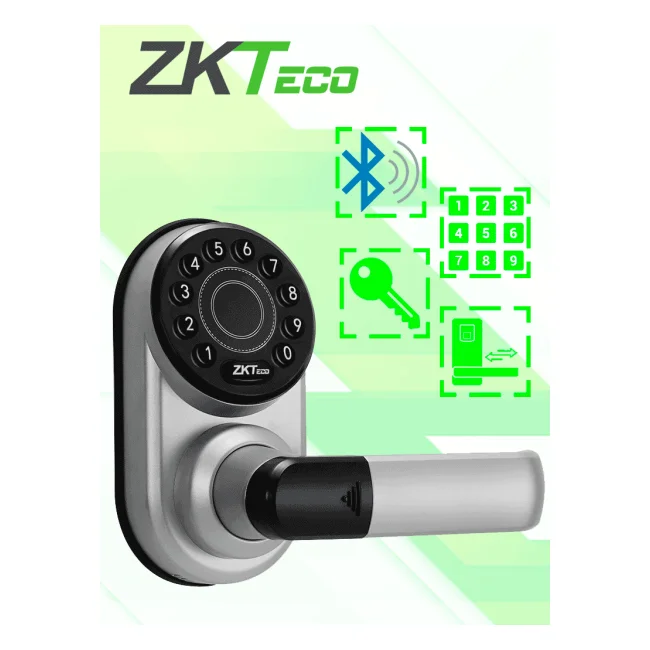 ZKTECO ML200 -  Cerradura inteligente con teclado/ Bluetooth / 100 Usuarios / Compatible con app Zsmart