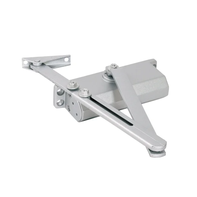 YLI YC-83-2  - Brazo cierra puerta automático / Para puertas de 100 kg / Compatible con puertas de madera, vidrio, metal / Velocidad ajustable de cierre / Instalación izquierda o derecha image 2