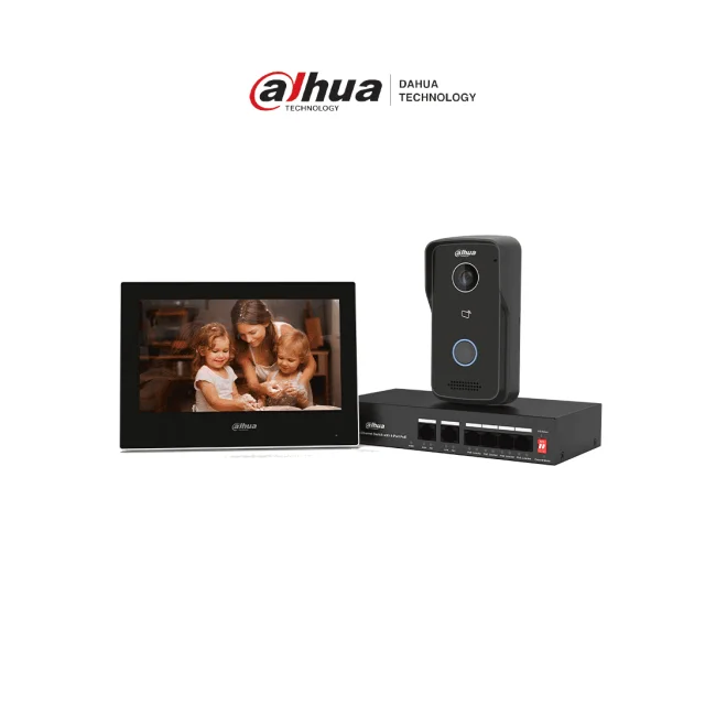 Dahua Technology DHI-KTP03 sistema de intercomunicación de video 1 MP 17.8 cm (7") Negro image 2