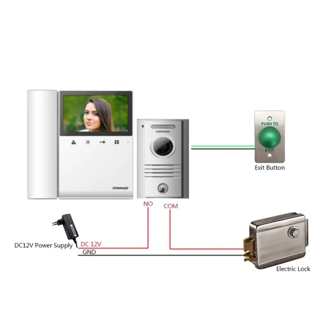 YLI ABK702BL - Cerradura Eléctrica Izquierda / Carcasa Metálica / Apertura con Botón, Llave / 12VDC / Uso Interior / Compatible con Controles de Acceso image 3