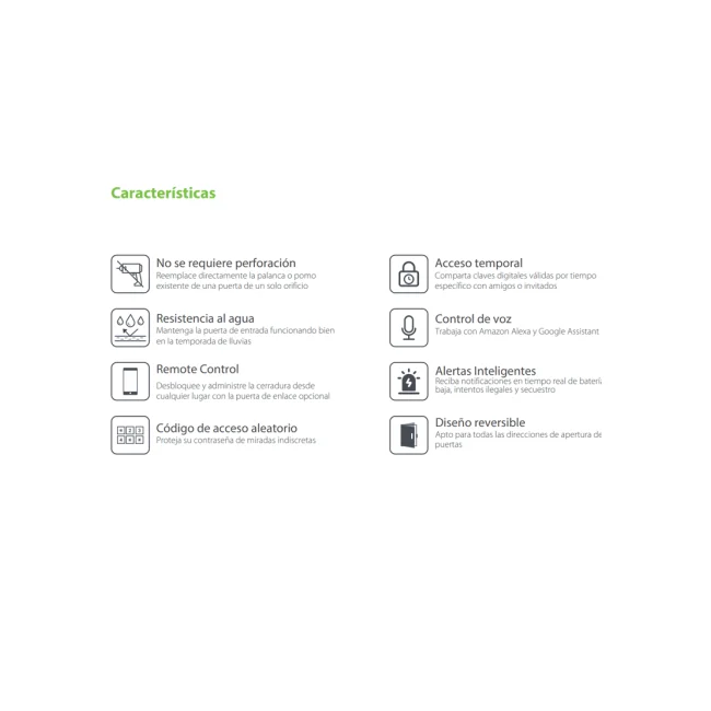 ZKTECO ML200 -  Cerradura inteligente con teclado/ Bluetooth / 100 Usuarios / Compatible con app Zsmart image 7