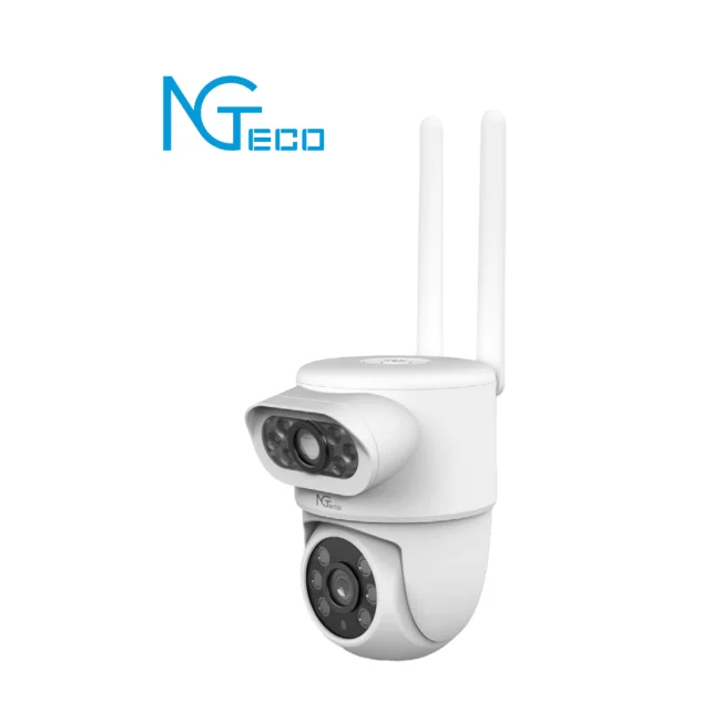 NGTECO NGSH01C8AN- Cámara PTZ WiFi , 4MP , Lente Dual , Monitoreo 2 Áreas , Detección Humana , Audio 2 Vías ,Paneo y Tildeo ,Almacenamiento Local y en la Nube