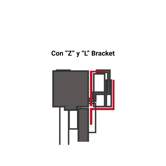 SECO-LARM E-941S-600/ZQ accesorio para cerraduras electromagnéticas Kit de montaje image 5