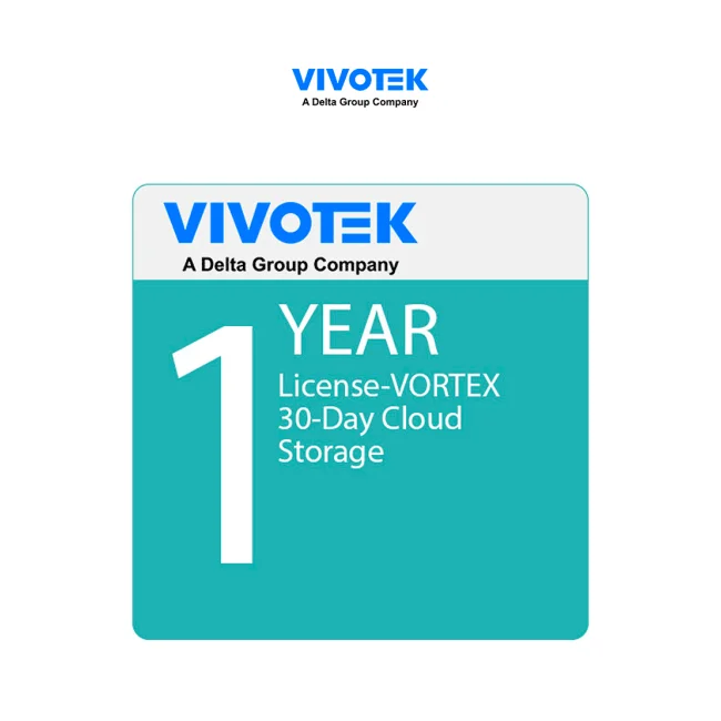 VIVOTEK VORTEX VX-CS30D-1Y - Licencia VORTEX de Almacenamiento en Nube por 1 Año, 30 dias de Almacenamiento para 1 cámara