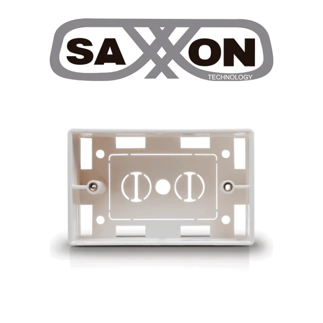 SAXXON A164B - Caja para placa de pared / Usos multiples / Color blanco