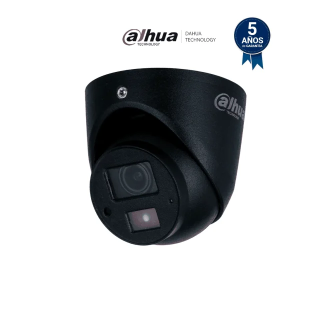 DAHUA DH-HAC-HDW3200G-M28 - Cámara móvil analógica, Conexión M12 (tipo aviación), Tipo: mini domo, Resolución: 1080p, Lente de 2.8mm, Apertura de 101°, IR de 20 metros, Grado de protección IP 67, Micrófono integrado, Material metálico