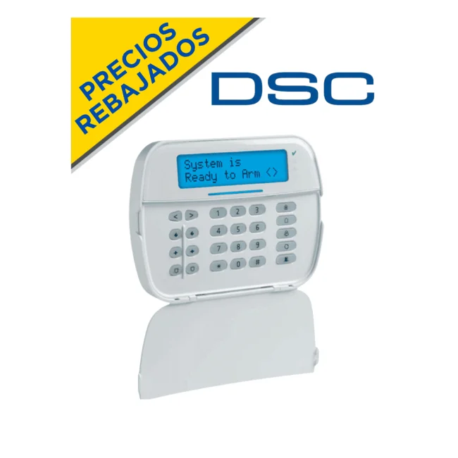 DSC HS2LCDRF9N - Teclado Cableado LCD Alfanumérico con Transceptor integrado de 32 caracteres admite 128 zonas compatible con NEO