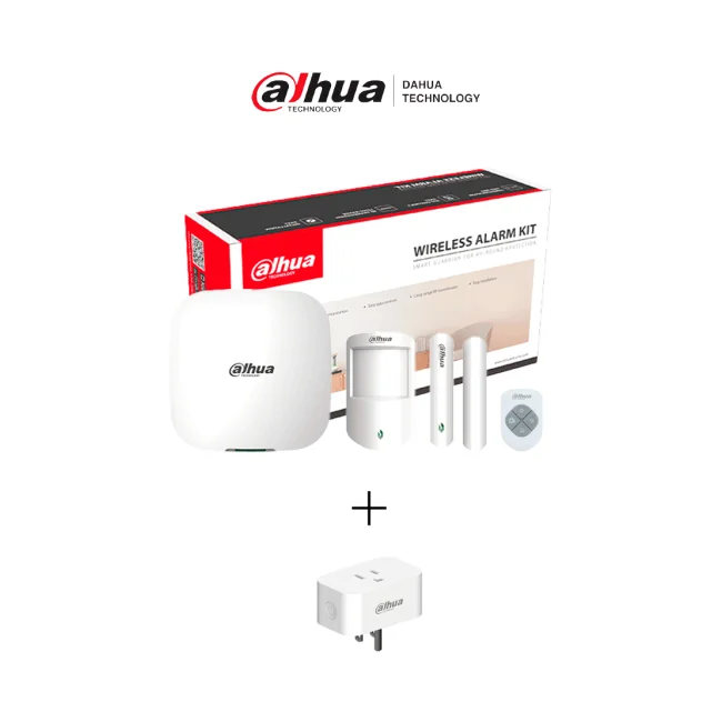 DAHUA PAQUETE SMART HOME - Paquete de intrusión y domótica residencial, Incluye: KIT ART-ARC3000H-03-W2 + conector inteligente DHI-ICS2-W2 GRATIS, App DMSS, Frecuencia 433 MHz, Tecnología: AirShield