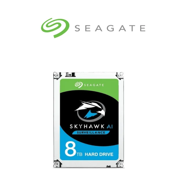 Seagate SkyHawk AI disco duro interno 8 TB 7200 RPM 256 MB 3.5" Serial ATA III