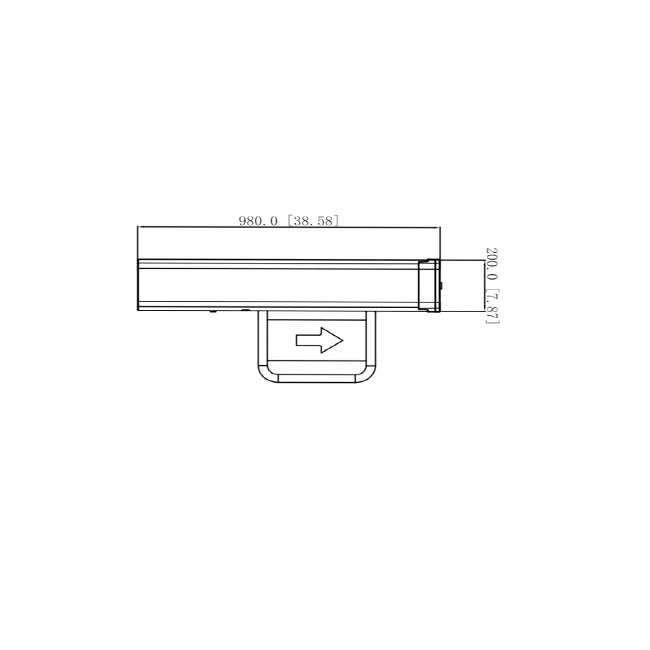 DAHUA ASGB511H-R - Swing Barrier Derecha para exterior/ Un carril/ Motor Electrico CD/ Acero Inoxidable/ Puerto RS232/ Soporta Conteo de Entrada y Salida/ 20personas x minuto/ Entrada de Alarma de Incendio para desbloqueo/ image 3