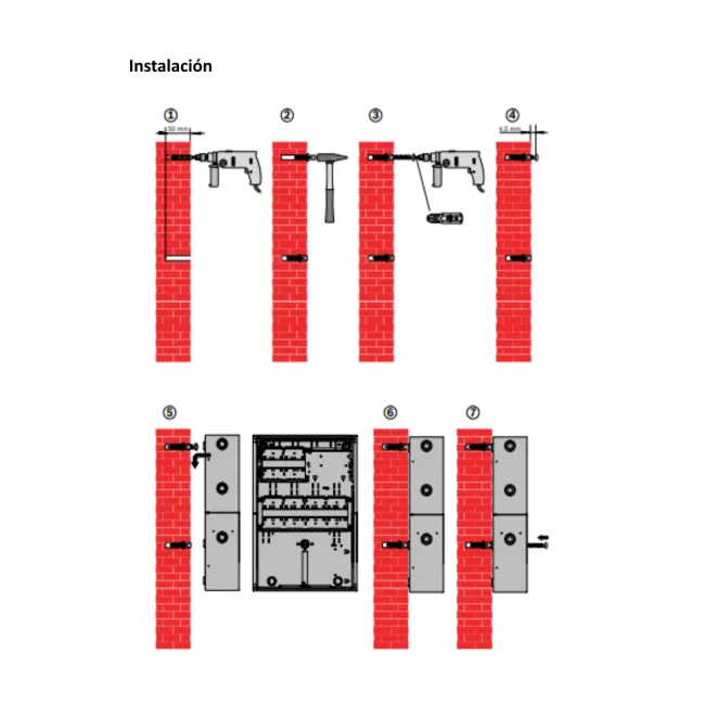 BOSCH F_HCP0006A - Carcasa de Central Modular para 6 Modulos / Soporte de Pared / AVENAR image 2