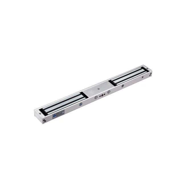 YLI YM180NDLED - Cerradura Magnética Doble con Indicador Led para Control de Acceso / Interior / Fuerza de Sujeción 180 Kg o 350 Lbs por lado / Compatible con Soporte MBK180NDZL y MBK180U