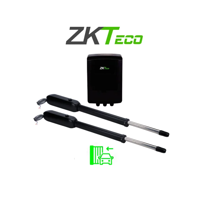 ZKSW400DC - Kit de Pistones de Aluminio Antioxidante, Para Puertas Abatibles de Doble Servicio, Soporta 400 kg por Puerta, Instalación Sencilla sin Soldadura, Accesorios Incluidos, Alimentación 110V