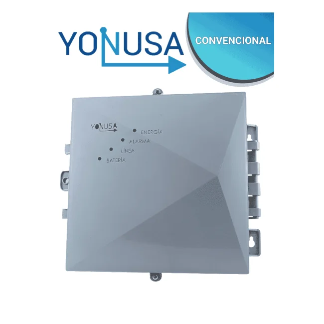 YONUSA EY12000127P - Energizador para solución de cerco eléctrico con salida de 12000V y 3500 metros Lineales / Sin interface/ Soporta modulo  WiFi y batería de respaldo