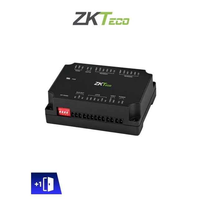 ZKTECO DM10 -  Expansor para Panel de Control de Acceso C2-260 ZKT0720004 para Aumentar 1 Puerta por medio de RS485 / Agregando el Expansor DM10 puedes Aumentar y Controlar hasta 8 Puertas / Cuenta con Comunicación Wiegand /