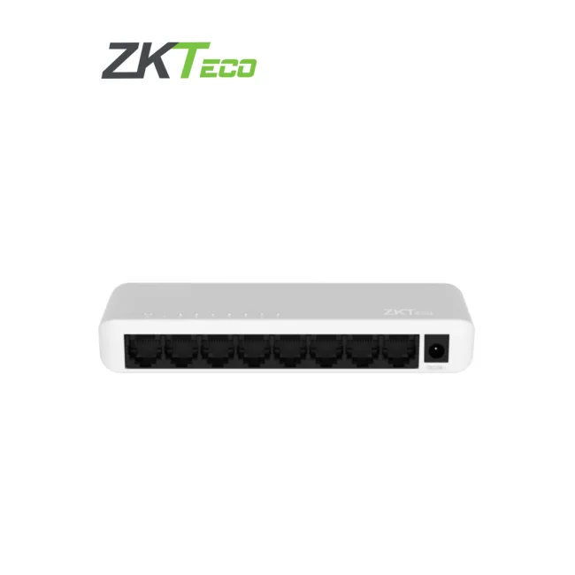 ZKTECO ESE85G- Switch para Escritorio de 8 Puertos / Gigabit Ethernet  /  Diseño Compacto / Auto MDI/MDIX / Indicadores de funcionamiento / Carcasa de Plástico / No Administrable