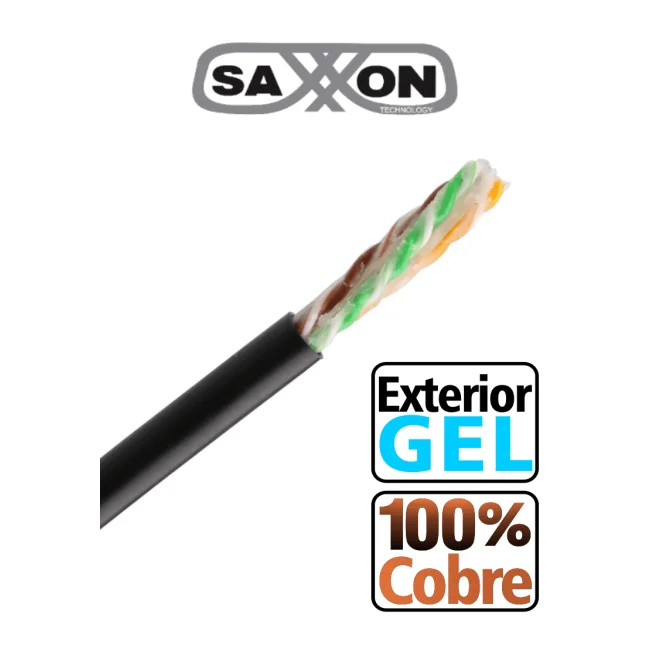 Saxxon OUTPCAT6GCOPEXT cable de red Negro 305 m Cat6 U/UTP (UTP)